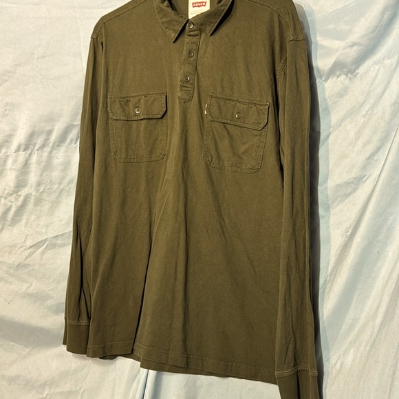 Levi’s double pocket long sleeve polo - Picture 2 of 7